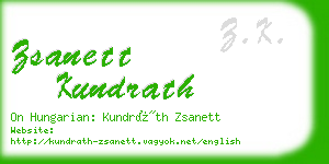 zsanett kundrath business card